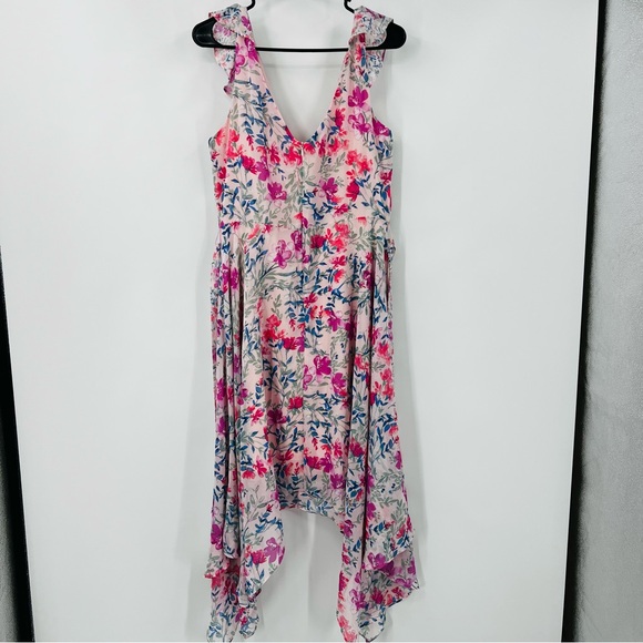 Versona Y2K Whimsical Fairy Pink Floral Dress Size Large - Picture 1 of 5